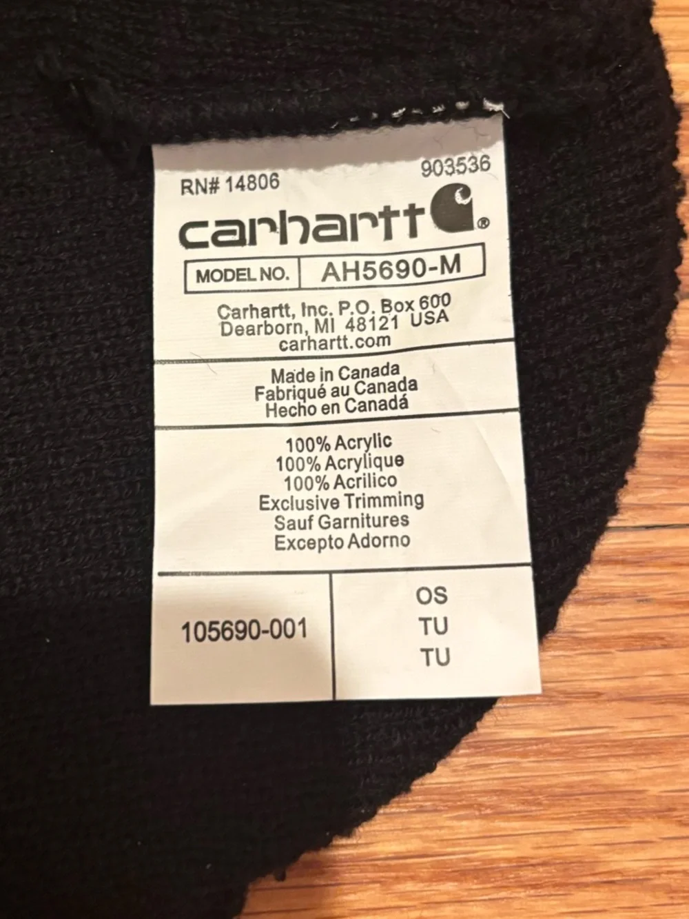 Carhartt Knit Shamrock Patch Beanie NWOT
